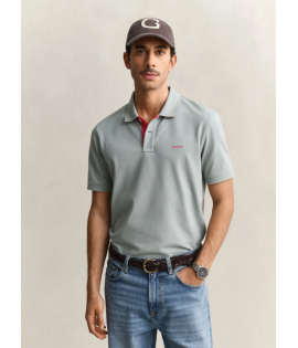 Contrast Piqué Polo Shirt
