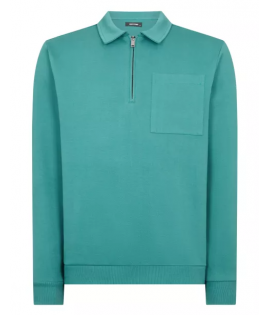 Remus Uomo Green Long Sleeve Casual Top Remus Uomo Green Long Sleeve Casual Top