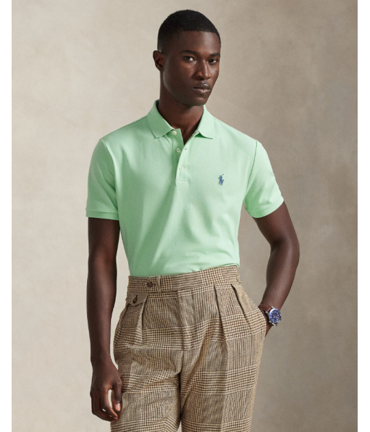 Custom Slim Fit Mesh Polo