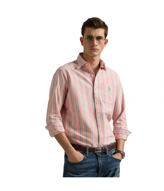 Ralph Lauren Custom Fit Striped Oxford Shirt