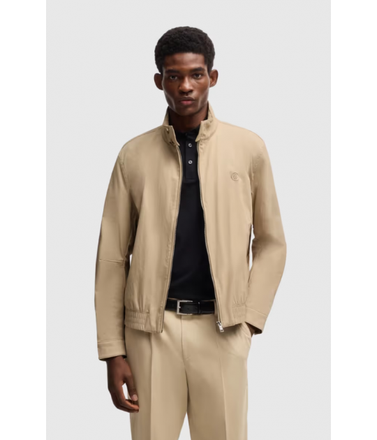 BOSS Cotton blend Jacket With Double B Monogram