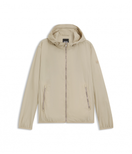 BOSS Water-repellent jacket in crinkle fabric with adjustable hood