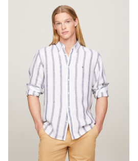 Hilfiger LINEN TRIPLE STRIPE REGULAR FIT SHIRT