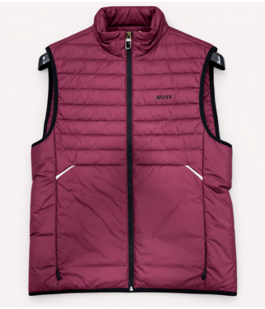 BOSS Water-repellent gilet with decorative reflective accents