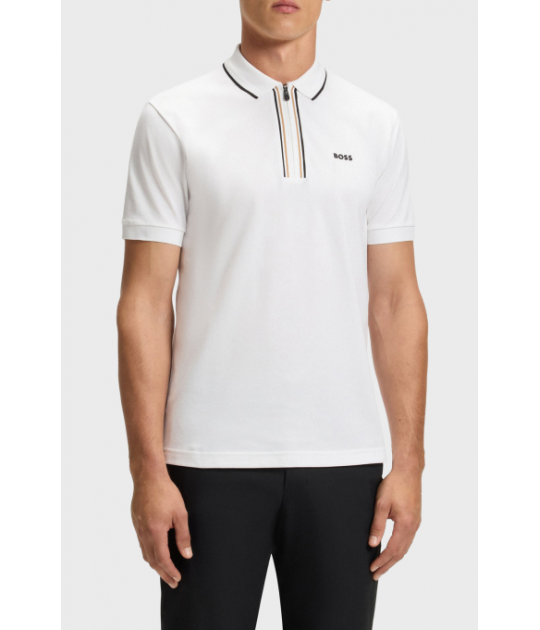 BOSS Philix Goc Slim Fit Polo Shirt In Quick Dry Stretch Cotton