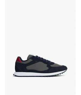 Hilfiger Suede Cleat Mixed Texture Trainers