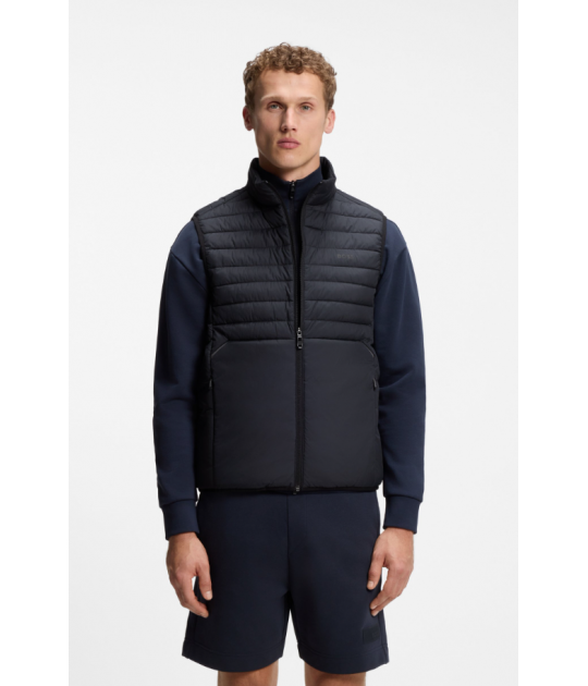 BOSS Water-repellent gilet with decorative reflective accents