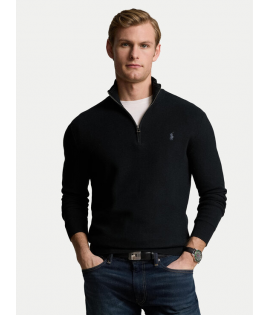 Ralph Lauren Half Zip Pique Knitted Sweater Regular Fit