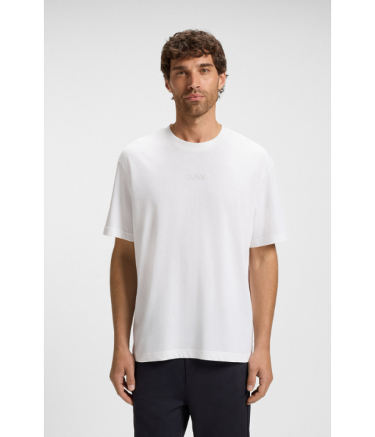 Hugo Boss Cotton-jersey T-shirt with logo detail