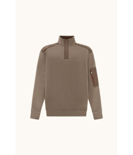 X-Soft Half-Zip Cotton Sweatshirt with Typhoon® Platinum Details X-Soft Half-Zip Cotton Sweatshirt with Typhoon® Platinum Details